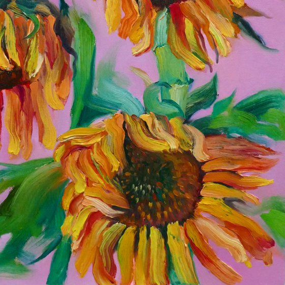 Wilting Sunflowers IV