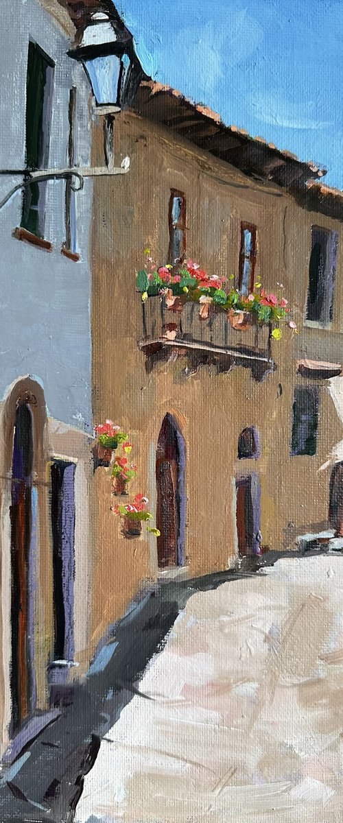Italian street scene by Toni Swiffen