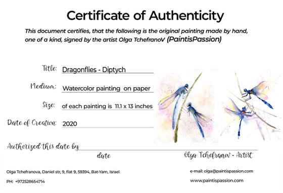 Dragonflies Diptych