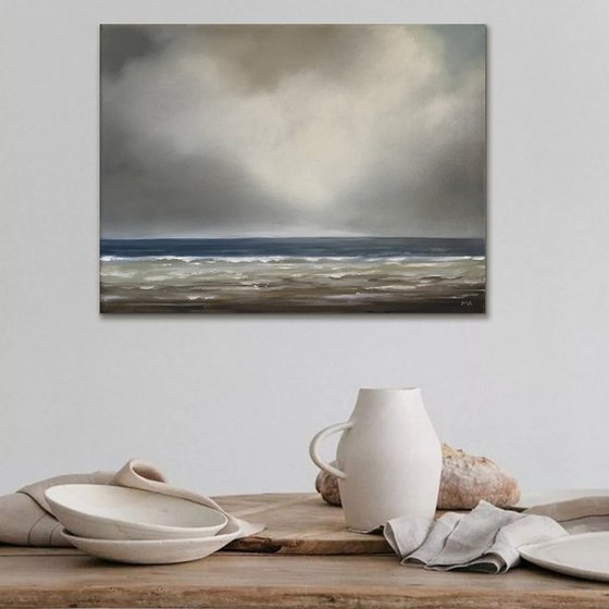 Beyond The Edge Of The Sea - Original Oil Painting on Stretched Canvas