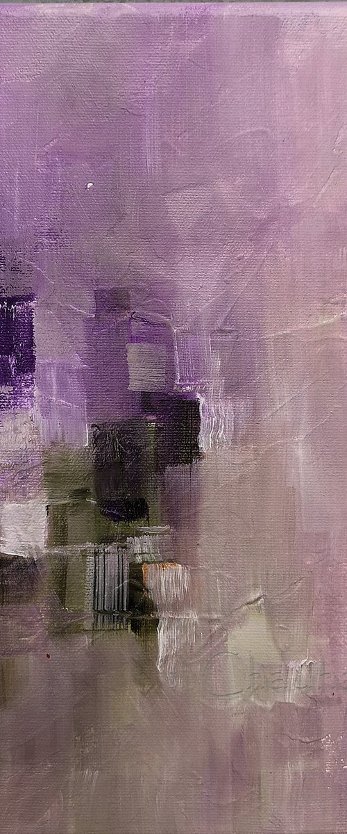 Abstract Purple City by Arti Chauhan