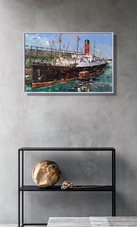 Ocean Liner "RMS CARPATHIA" Series "Ocean Liners & Fine Art" part #2