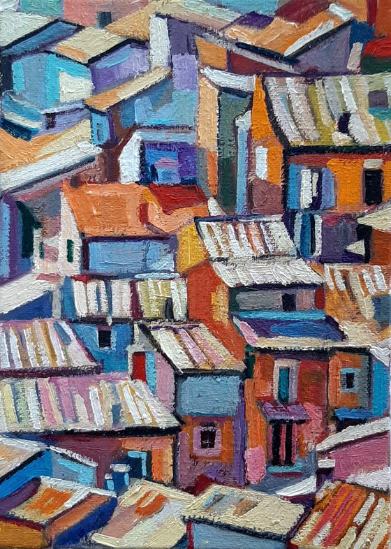 Roofs II, miniature16x11