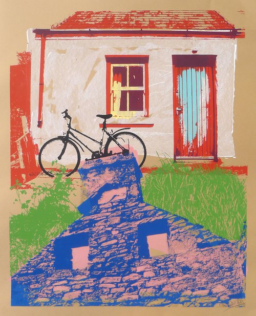 Irish cottage by Francis Van Maele