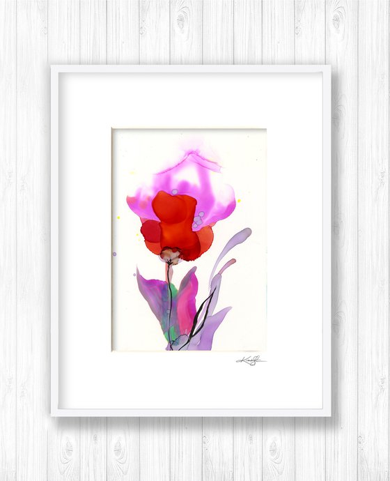 Flower Zen 19 - Floral Abstract Painting by Kathy Morton Stanion