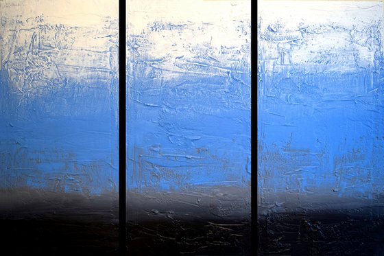 Ice Blue extra large size painting long