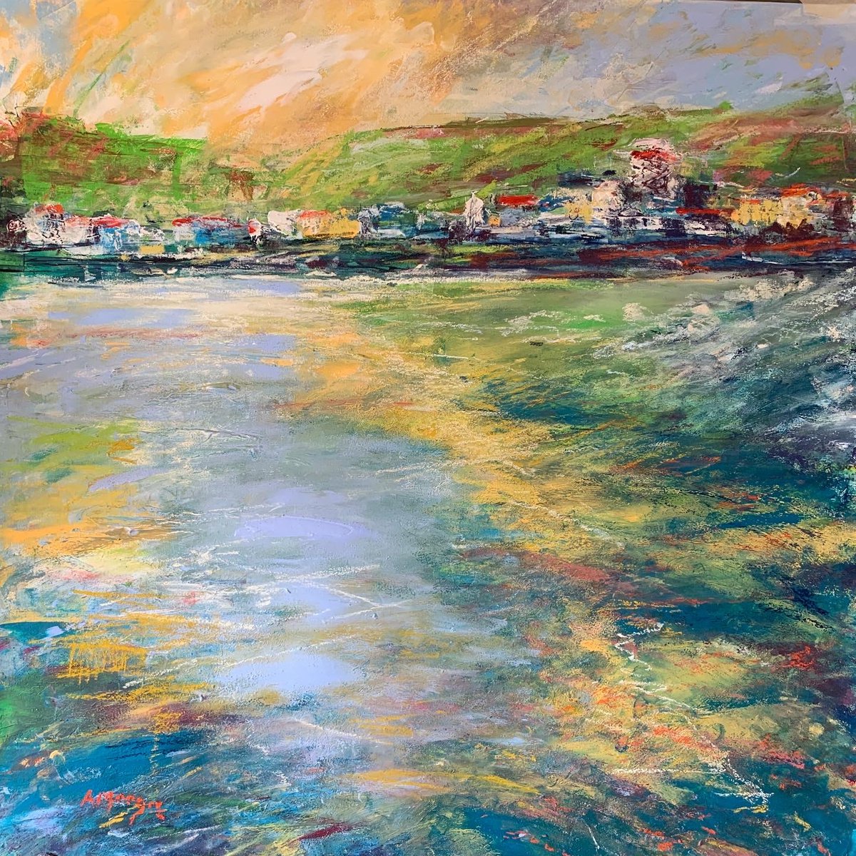 Light Breaks Over Staithes by Andrew Moodie