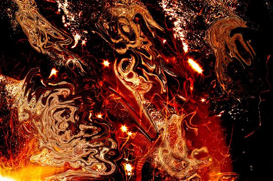 abstract fire lights