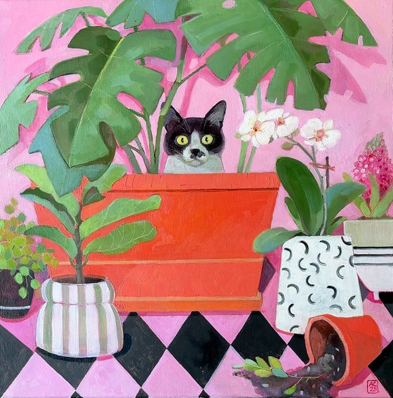 Cat, the Pot Plunderer
