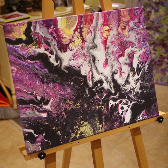 Evolution: a single cell from dark to light, Original Abstract Painting