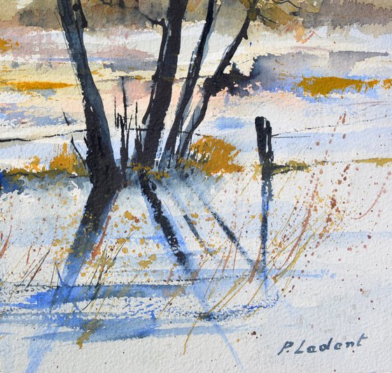 Winter light-watercolor