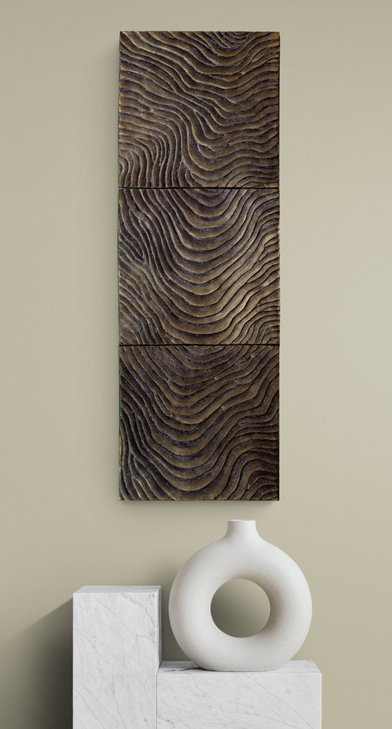 Yuanyang | Textured Wall Sculpture