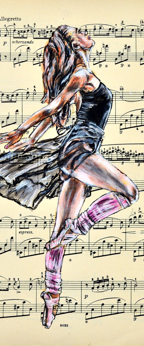 Ballerina XLV- Music Page by Misty Lady - M. Nierobisz