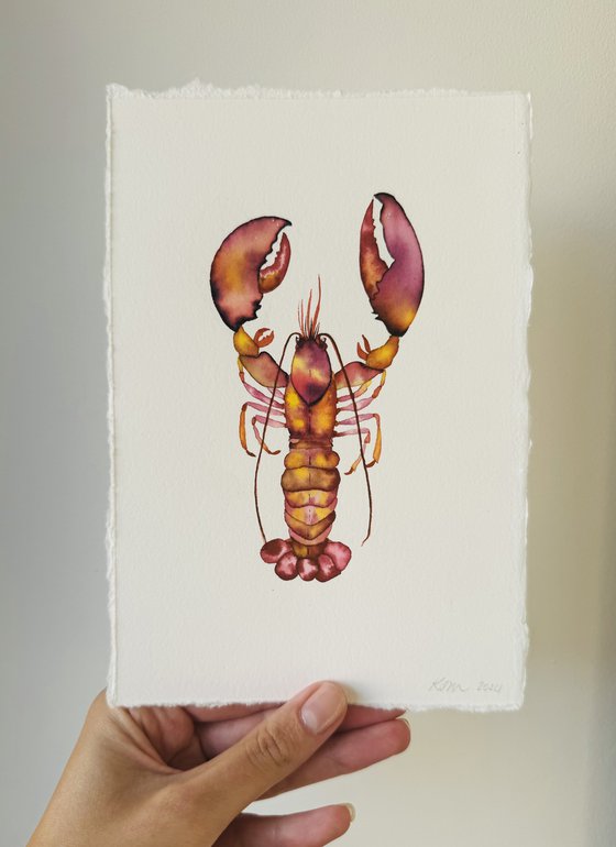 Original Watercolour Lobster