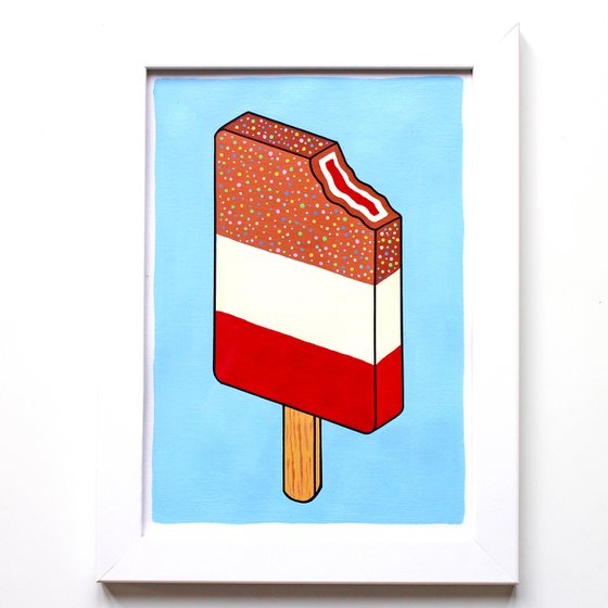 Fab Ice Lolly - Pop Art Painting On A4 Paper (Unframed)