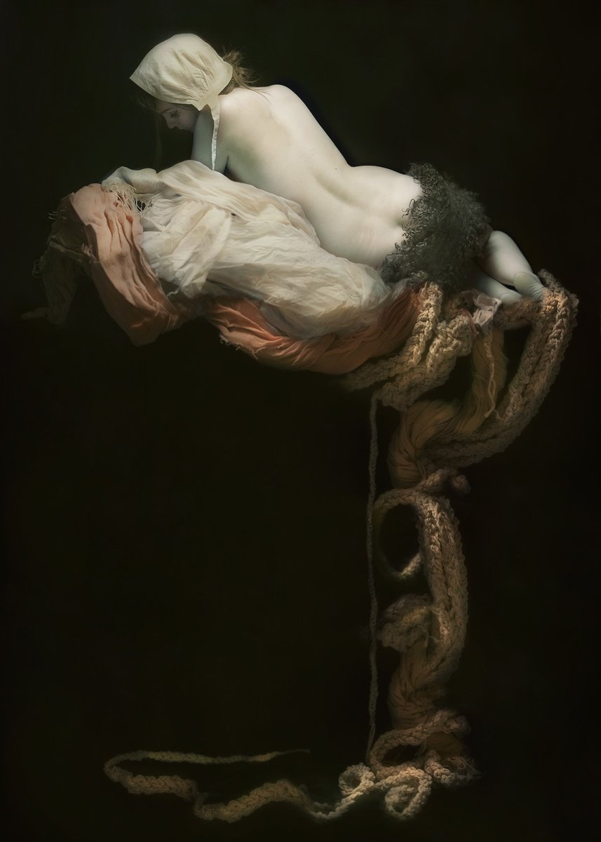 Expressive Portrait Photograph By Mariska Karto, 28 X 39", Oriana, Original Artwork