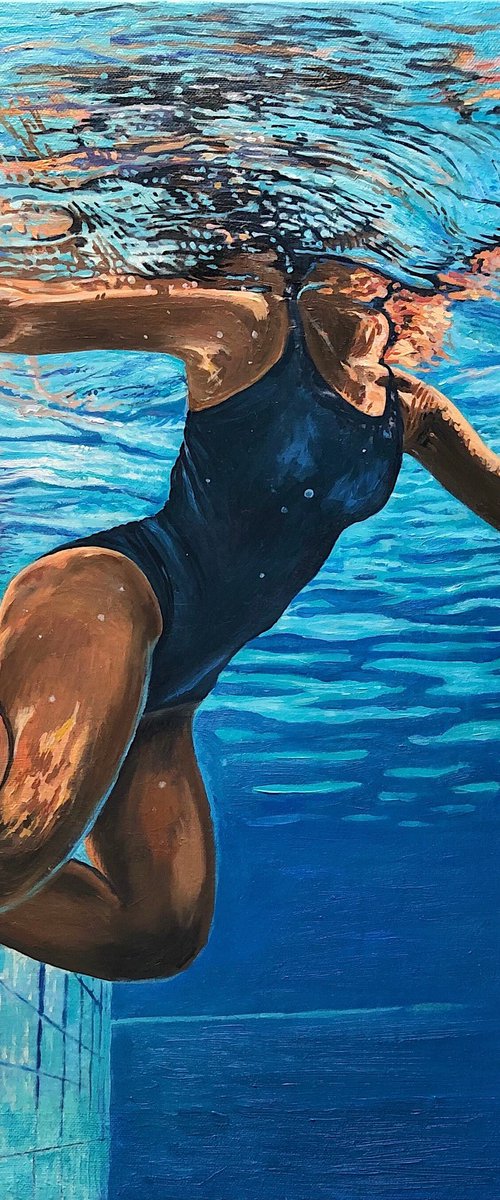 Swimmer by Daria Dudochnykova