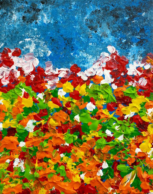 Abstract Flowers 1 by Daniel Urbaník