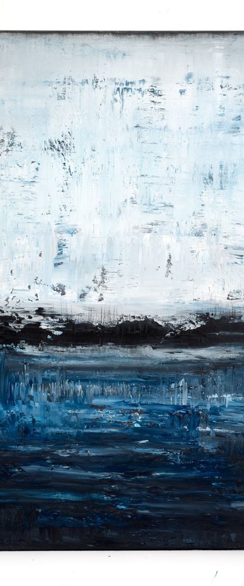 Blue abstract painting PT599 by Radek Smach