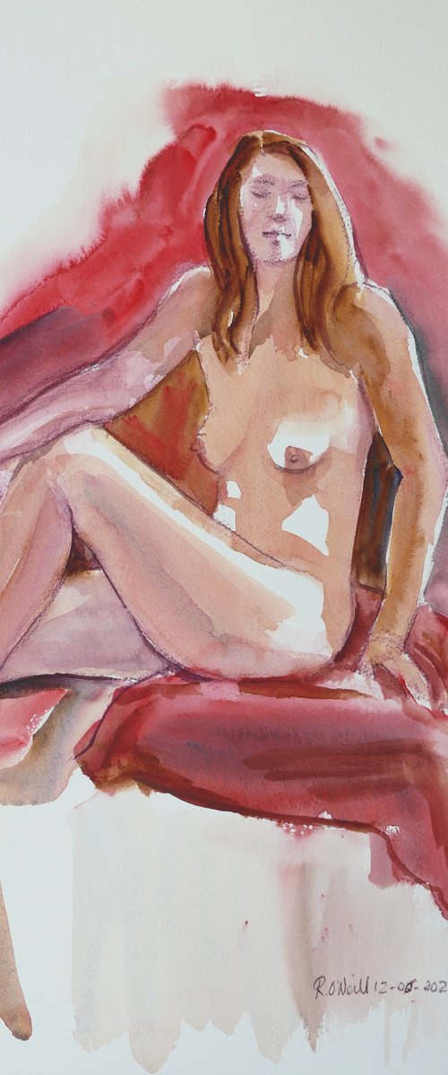 seated female nude by Rory O’Neill