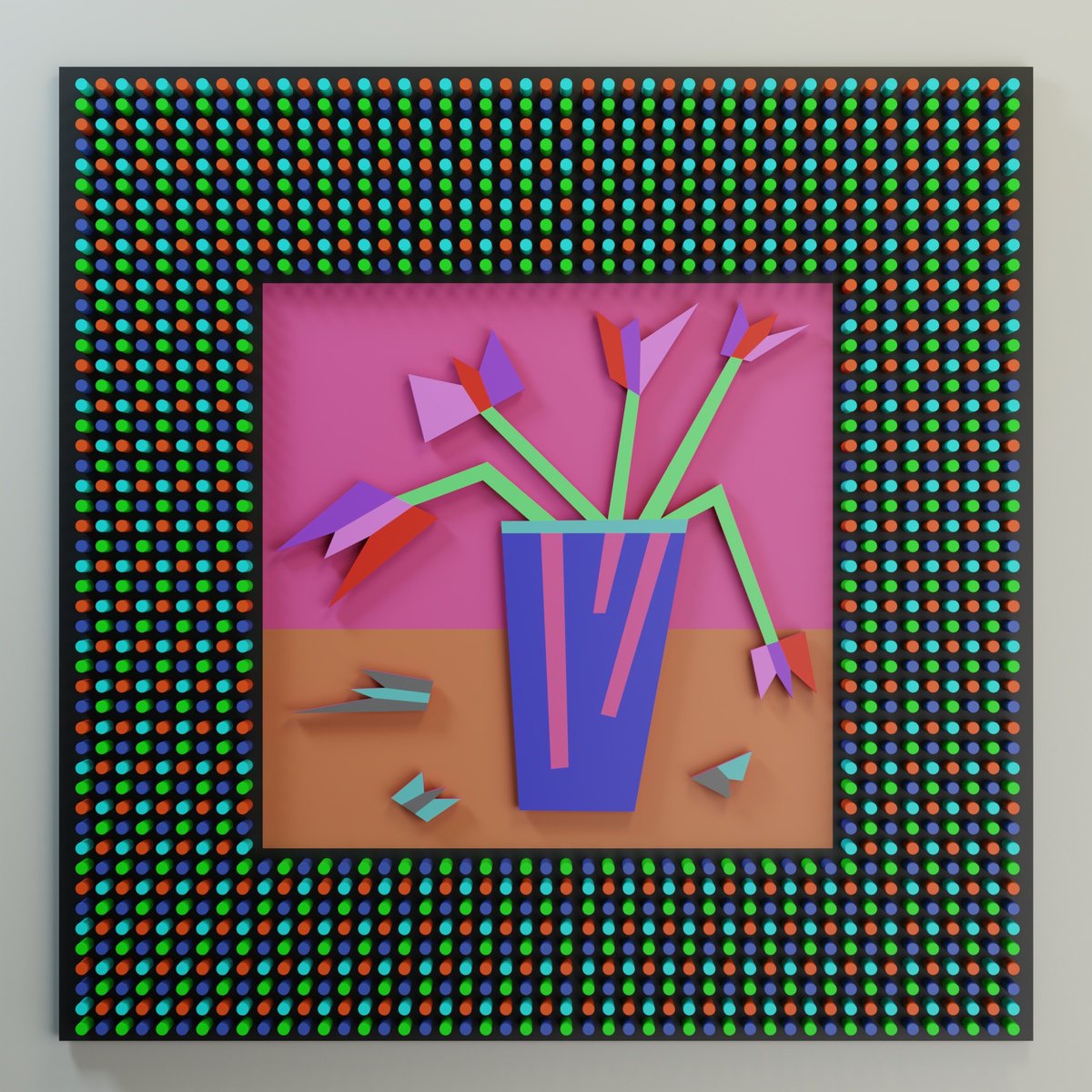 Geometric Wood Sculpture , Still Life By Nazar Symotiuk, 39 X 39, Artwork For Sale On Artfinder