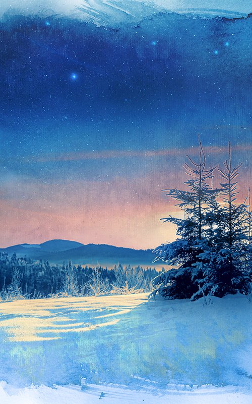 Winter sunrise. by Valerix