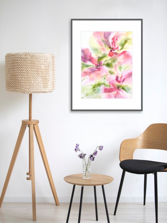Abstract flowers bouquet
