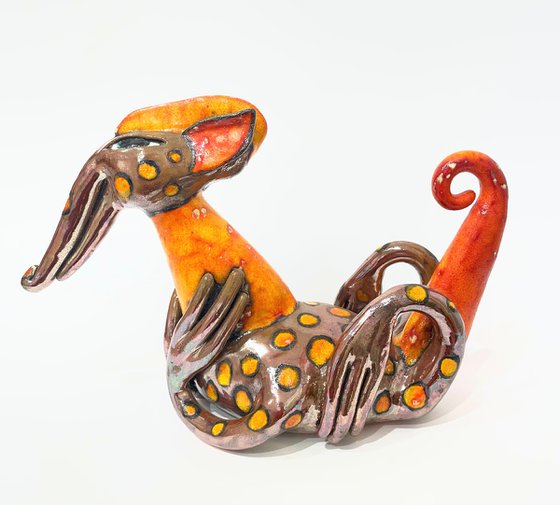 Orange Dotted Dragon