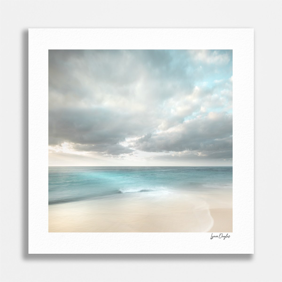 Impressionistic Landscape Photograph By Lynne Douglas, 24 X 24", A Quieter Place In Time, Original Artwork