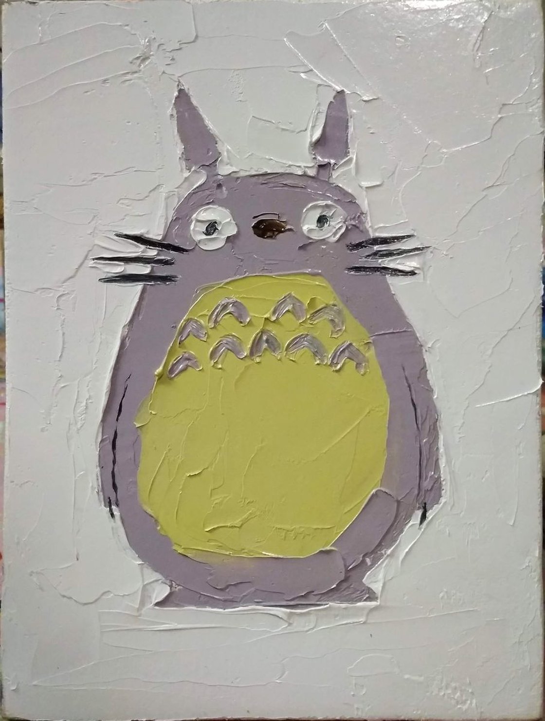 totoro oil painting