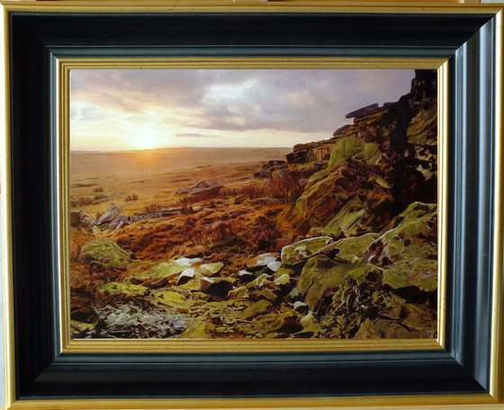 MICHAEL B. SKY, THE AFTERNOON LIGHT, OIL PAINTING, ORIGINAL, UNIQUE ITEM, GIFT