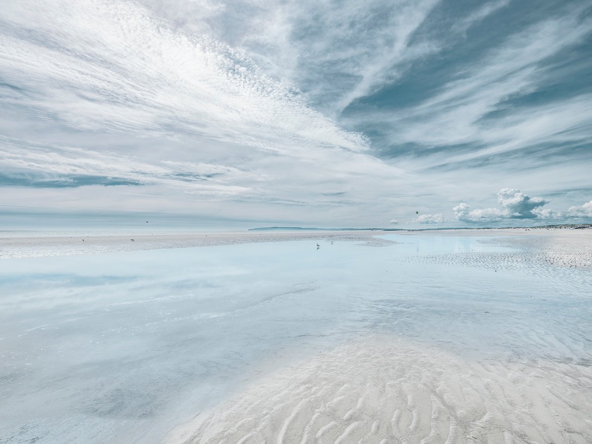 Photorealistic Landscape Photograph By Adam Regan, 45 X 34, Looking West, Camber Sands, Original Artwork
