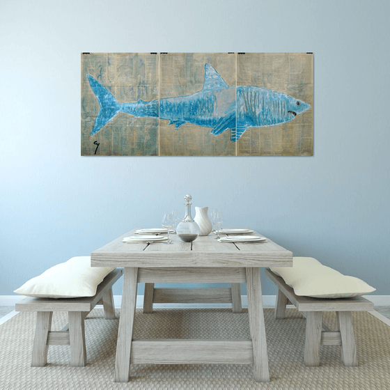 Shark. (triptych)