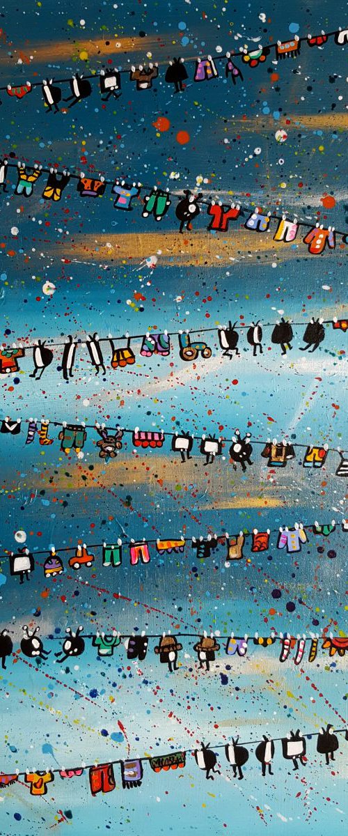 Space Shiny Laundry Televisions by Maria Luisa  Azzini