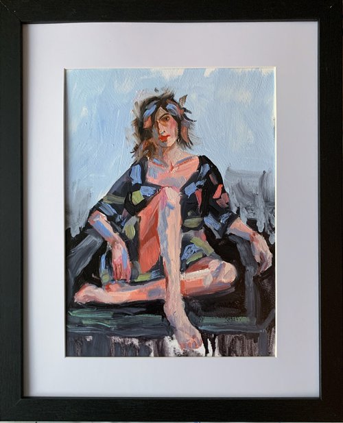 Woman in the chair. by Vita Schagen