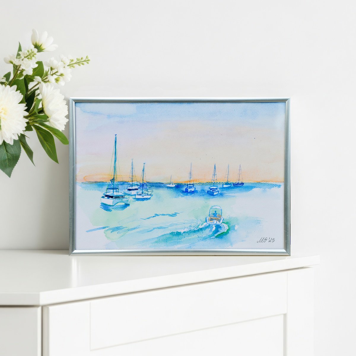 Impressionistic Watercolour , Corfu 3 By Milena Gaytandzhieva, 12 X 9, Artwork For Sale On Artfinder
