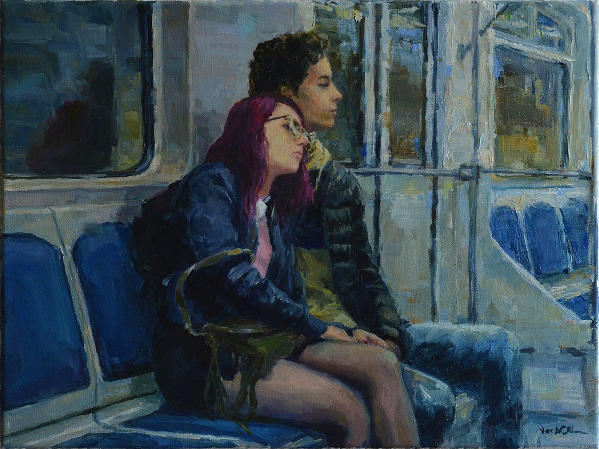In the metro by Vachagan Manukyan