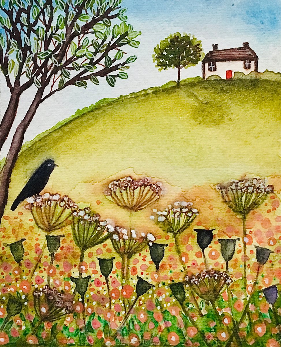 Field View, watercolour painting by Janice MacDougall