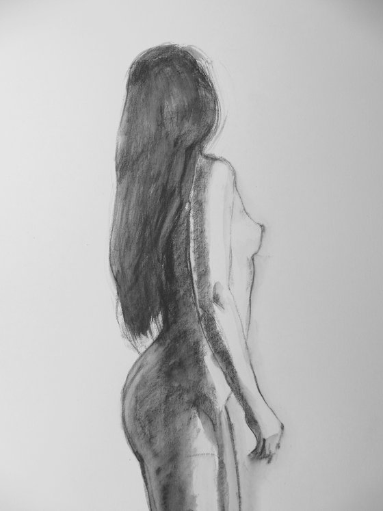 Kneeling female nude