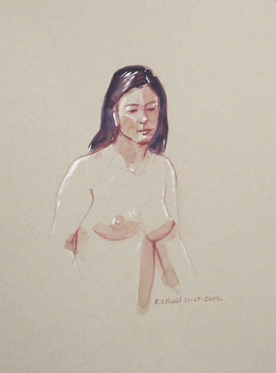 Seated female nude