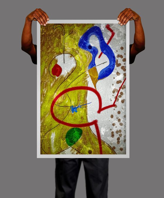 "Hirquiticke". Limited Edition Abstract PRINT on Paper.