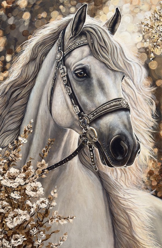 Majestic Horse. Magic Garden