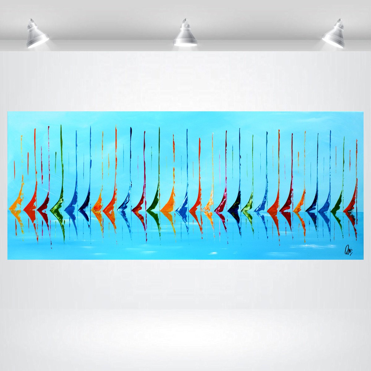 Sailing Symphony By Edelgard Schroer, 47 X 20, Artwork For Sale On Artfinder