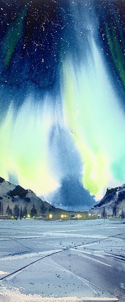 Aurora borealis #25 by Eugenia Gorbacheva
