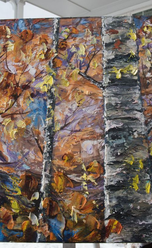 Golden Aspen by Lena Owens at OLena Art