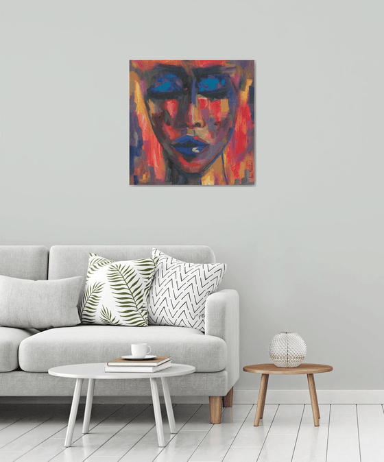 IMPERFECTION / abstract colorful face portrait