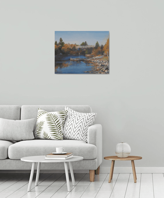 Autumn on the river creek