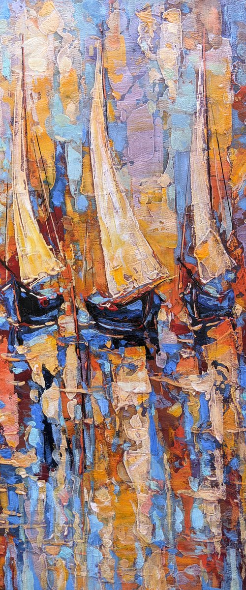 Sailboats by Movses Petrosyan