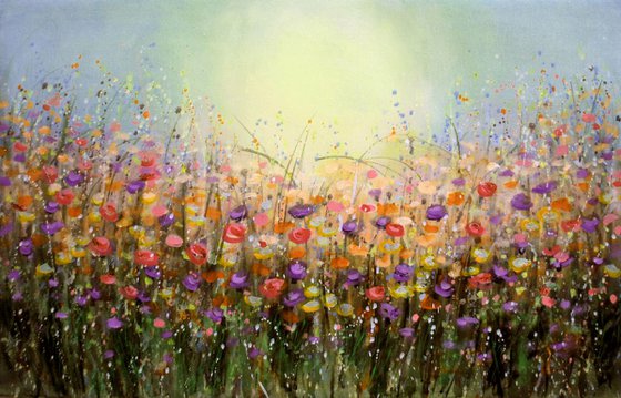 Abstract Meadows 30x20 inches