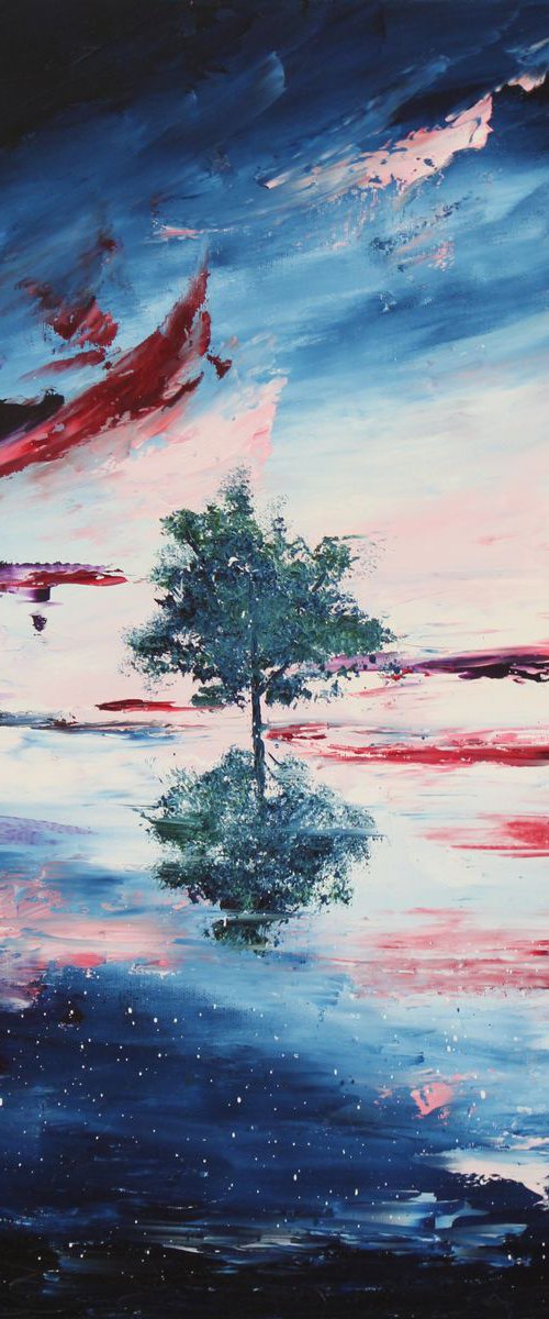 Magic tree, 50x60 cm by Anastasiia Novitskaya